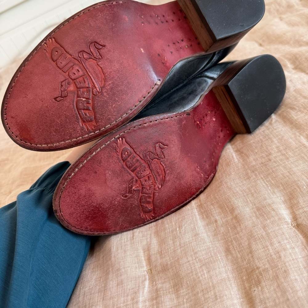 Freebird by Steven Black Leather Low Heel Loafers - Picture 10 of 10